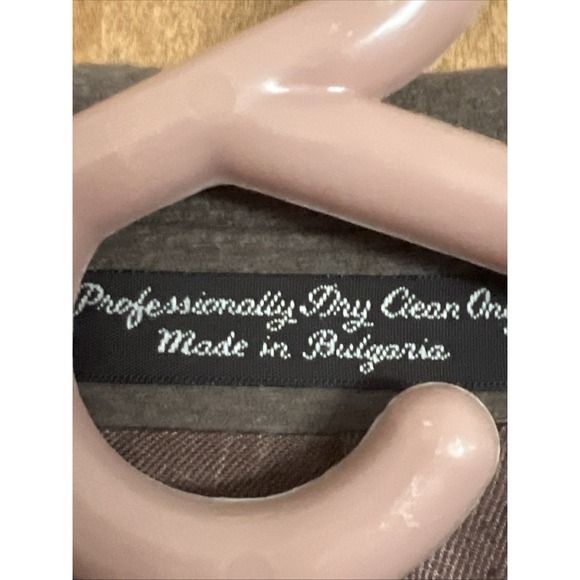 Di Silver Men Notch Lapel 3 Button Pocket Cashmere Blend Overcoat 48 46L taupe - Picture 10 of 10